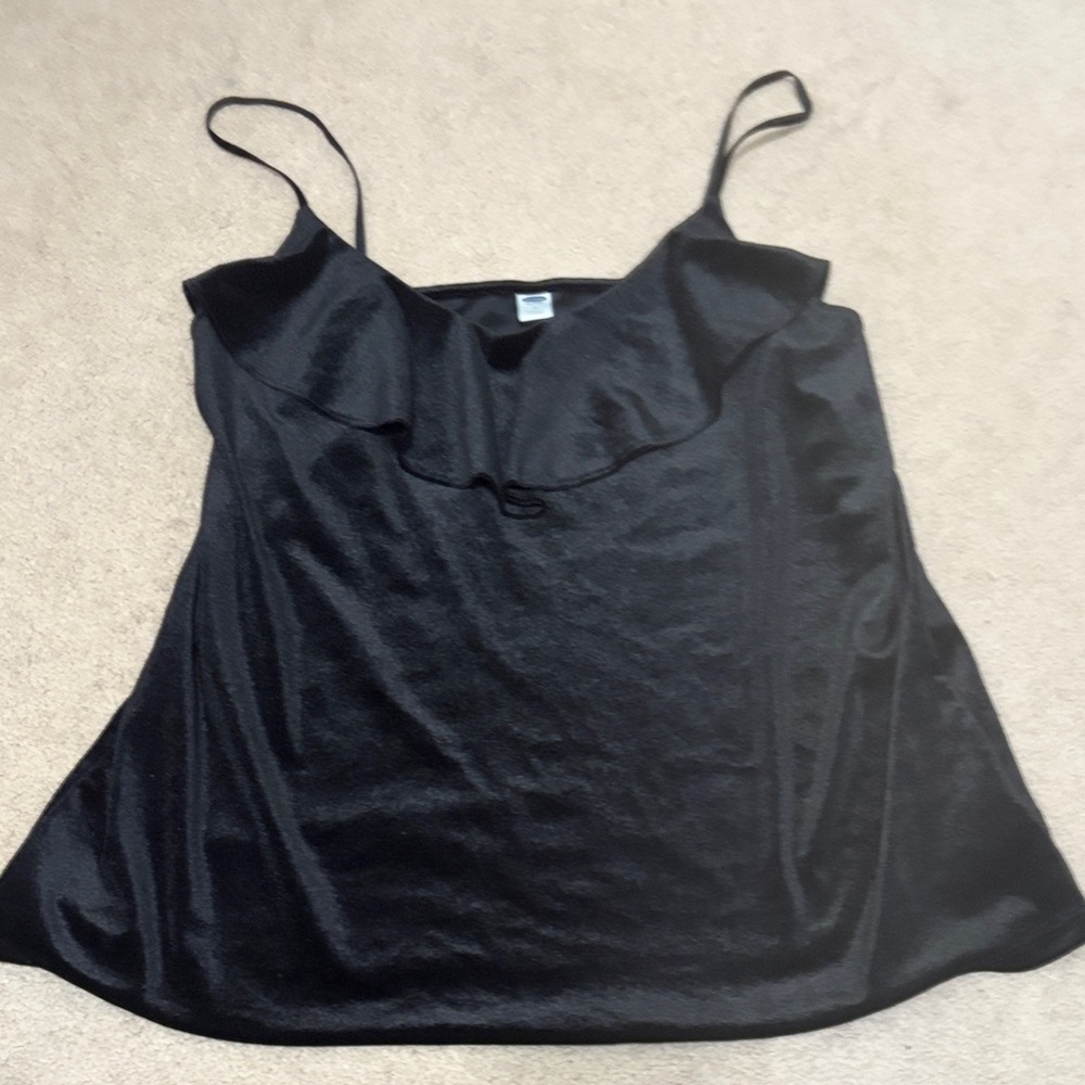 Women’s size large Old Navy Black Camisole Top - feels like velvet
